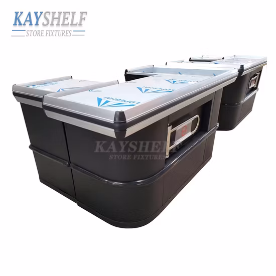 Retail Store Checkout Counter Supermarket Metal Cashier Money Register Table