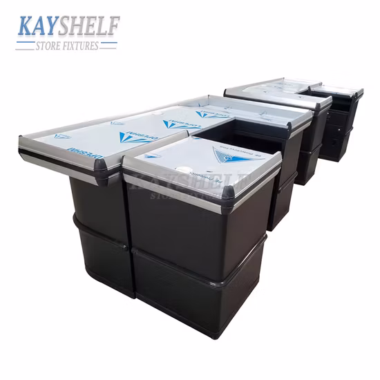 Retail Store Checkout Counter Supermarket Metal Cashier Money Register Table